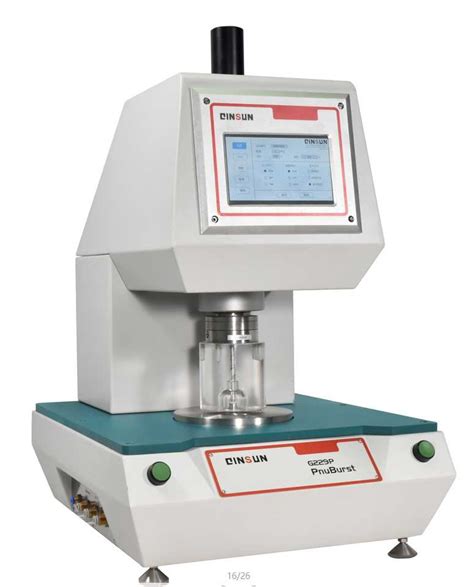 pneumatic bursting strength tester